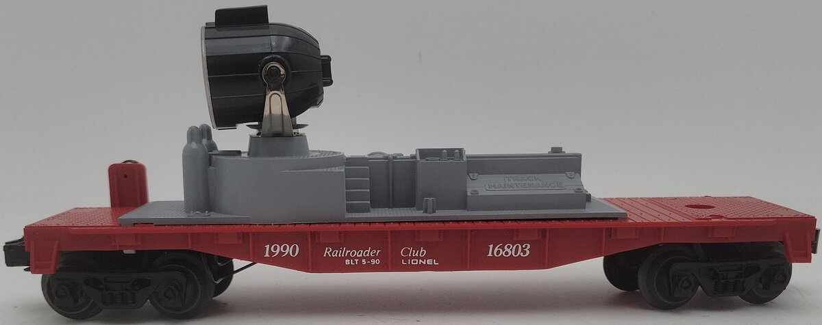 Lionel 6-16803 O Gauge Lionel Railroader Club Searchlight Car EX/Box