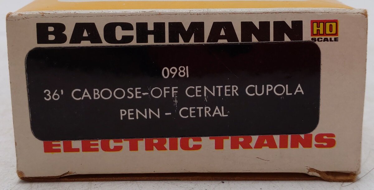 Bachmann 0981 HO Scale Penn Central Caboose #478281 EX/Box