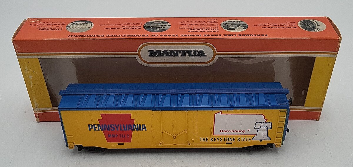Mantua 711-2 HO Scale Pennsylvania Boxcar #711-2 LN/Box