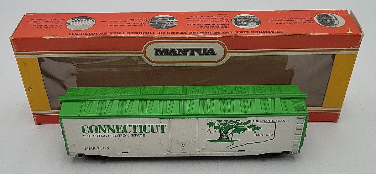 Mantua 711-5 HO Scale Connecticut Boxcar #711-5 EX/Box