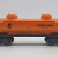Lionel 6465 Vintage O Orange Lionel Lines Double Dome Tank Car EX
