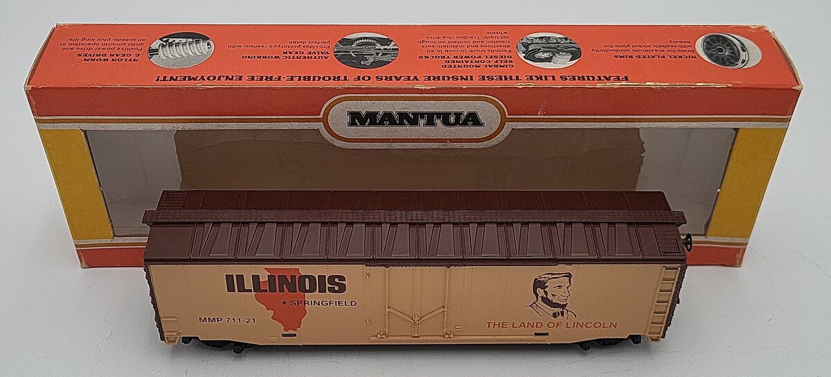 Mantua 711-21 HO Scale Illinois Boxcar #711-21 EX/Box