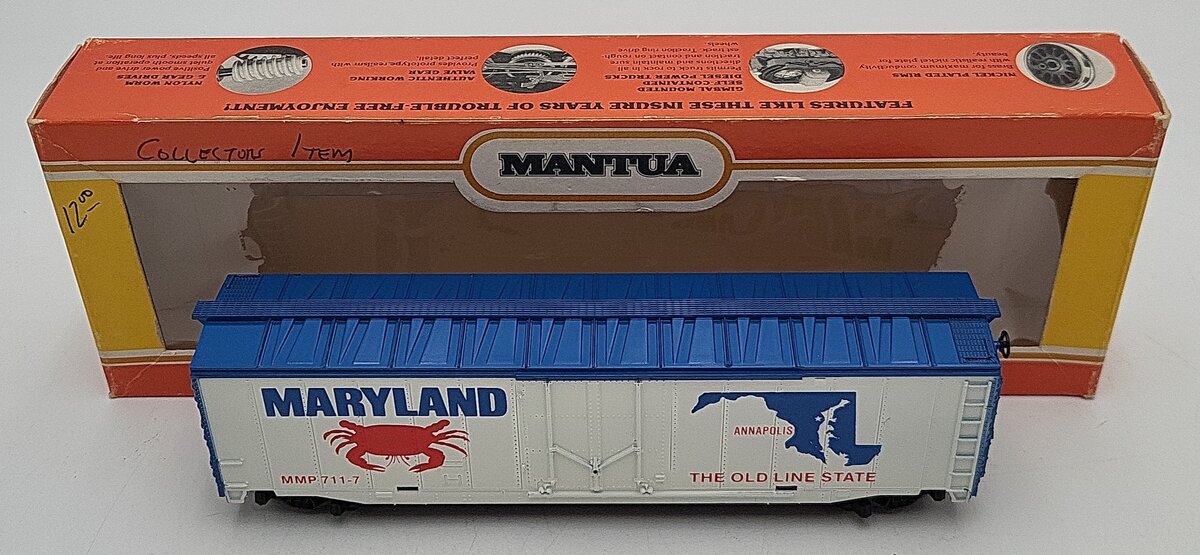 Mantua 711-7 HO Scale Maryland Boxcar #711-7 LN/Box