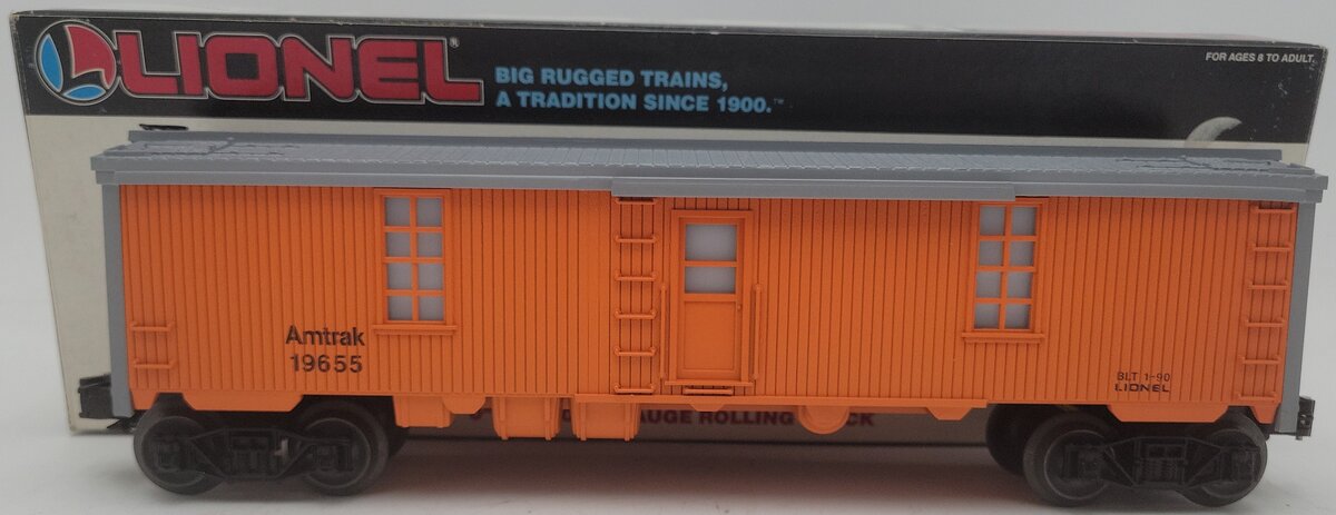 Lionel 6-19655 O Gauge Amtrak Tool Car with Lighted Interior EX/Box