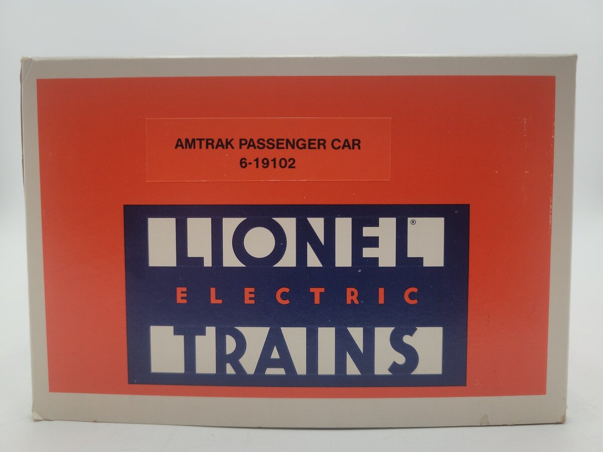 Lionel 6-19102 O Gauge Amtrak Passenger Coach Passenger Car #9102 EX/Box
