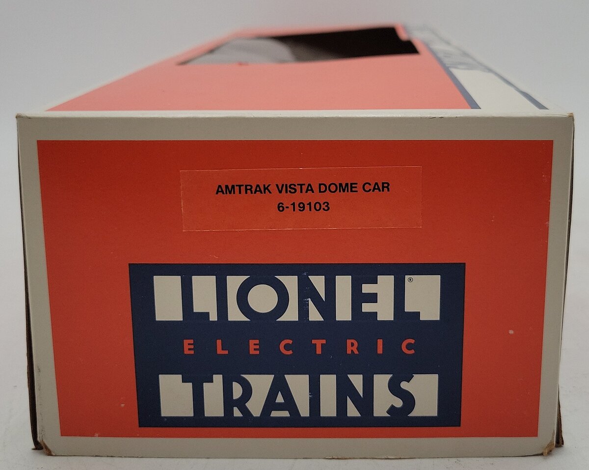 Lionel 6-19103 O Gauge Amtrak Aluminum Vista Dome Passenger Car #9103 VG/Box