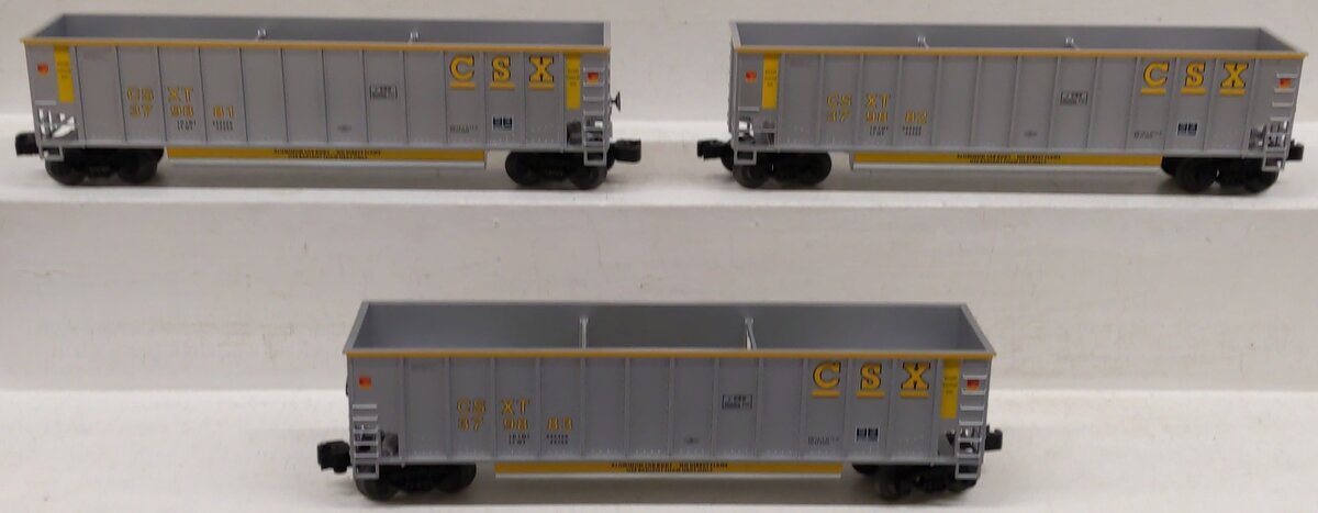 Lionel 6-17421 O Gauge CSX Rotary Bathtub Gondolas (Set of 3) EX/Box