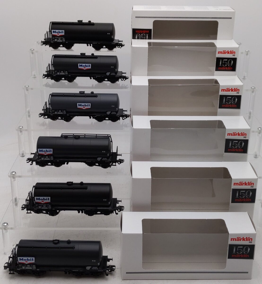 Marklin 46529 HO Scale German Federal Railway (DB) Mobil Tank 6-Car Set EX/Box