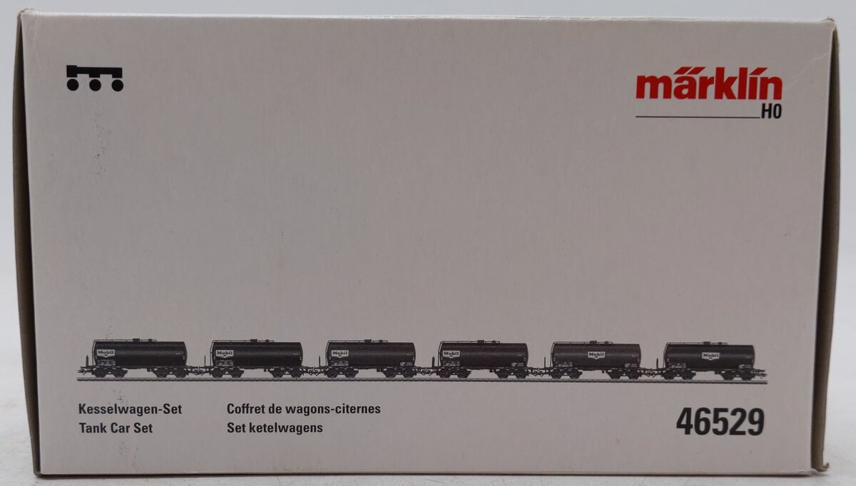 Marklin 46529 HO Scale German Federal Railway (DB) Mobil Tank 6-Car Set EX/Box