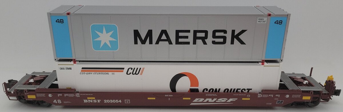 Lionel 6-85068 O Burlington Northern Santa Fe Husky Stack with EOT #203054 EX/Box