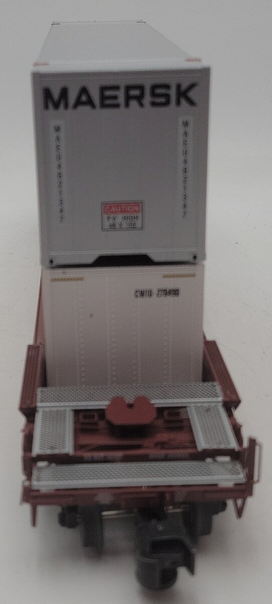 Lionel 6-85068 O Burlington Northern Santa Fe Husky Stack with EOT #203054 EX/Box