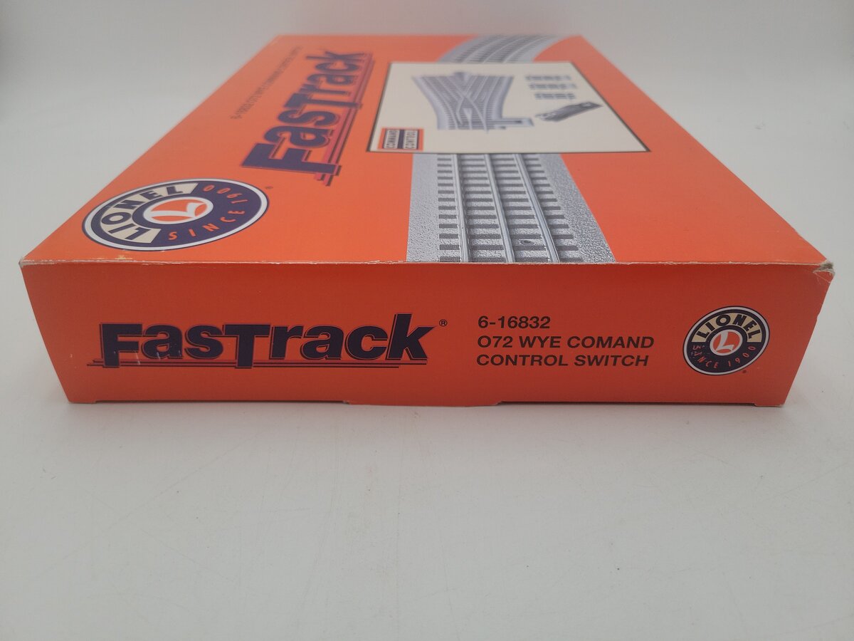 Lionel 6-16832 O72 FasTrack Command Control Wye Switch Turnout EX/Box
