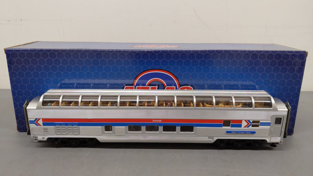Atlas 3001476 O Amtrak "Ocean View" 70' Streamlined Vista Dome Car #9361 -3 Rail EX/Box