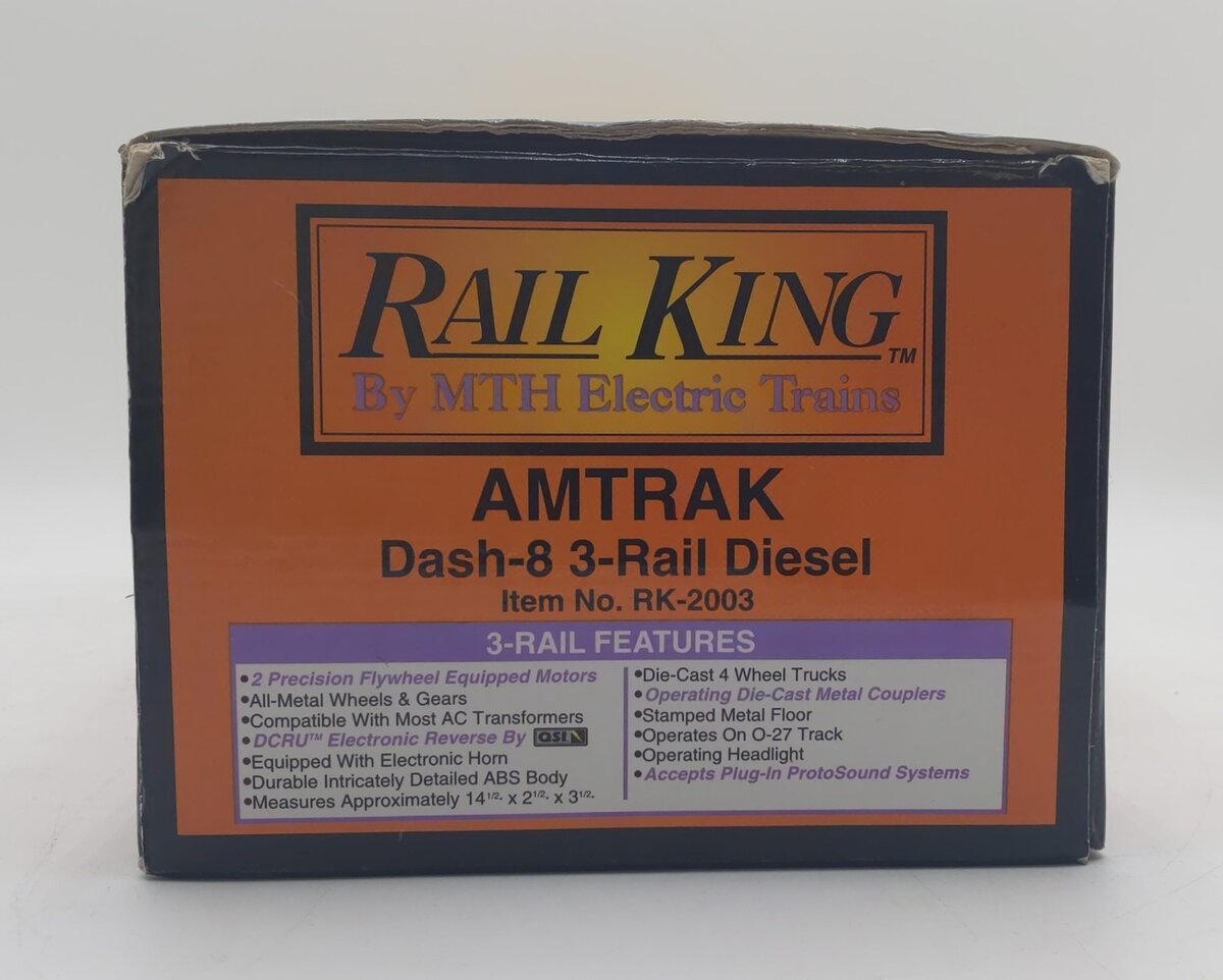 MTH 30-2003-0 O Amtrak Dash-8 Diesel Engine #500 LN/Box