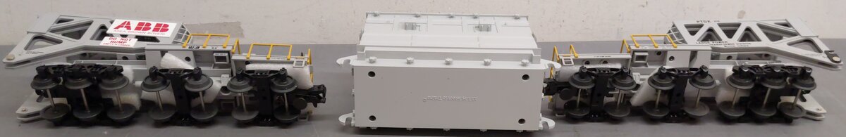 MTH 20-98291 O ABB Schnabel Flatcar with Transformer #210 EX/Box