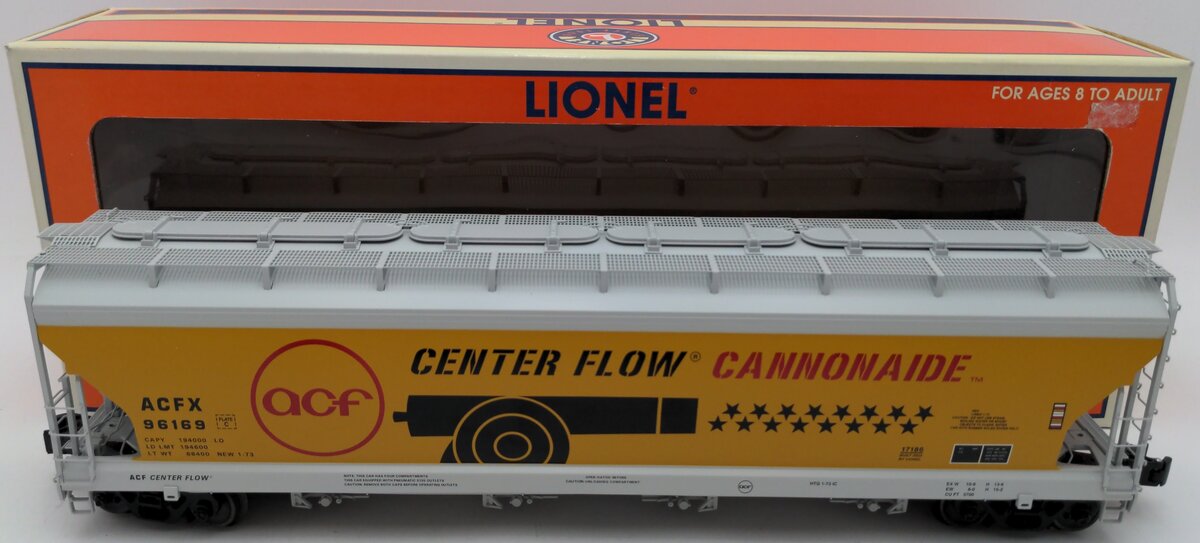Lionel 6-17186 O Gauge ACFX Canndonaide 4-Bay Hopper #96169 LN/Box