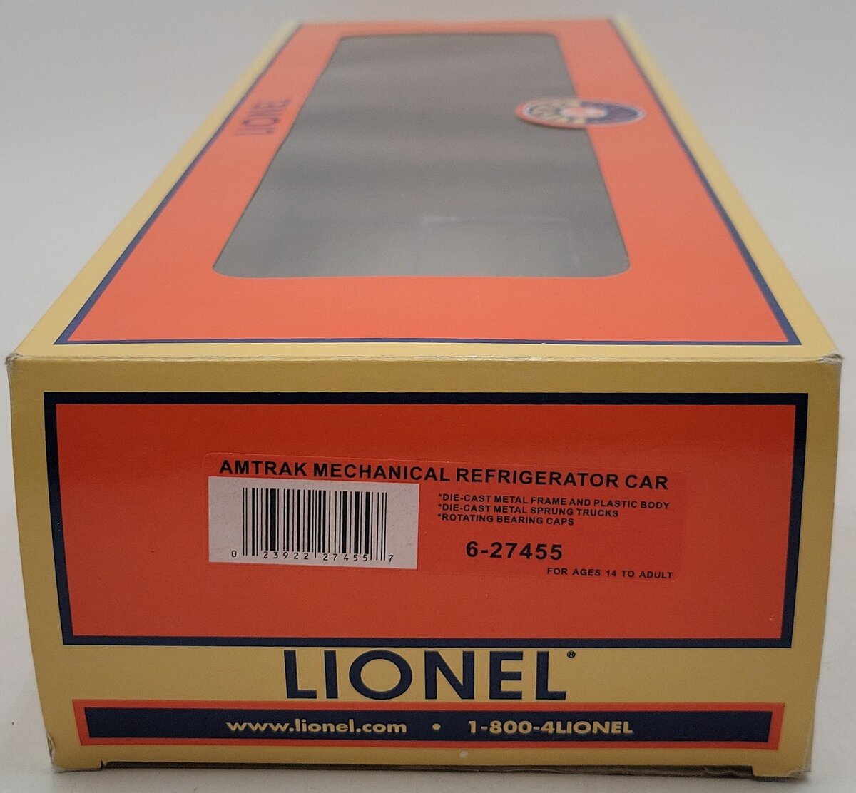 Lionel 6-27455 O Gauge Amtrak Express Track Refrigerator Car #74113 EX/Box
