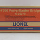 Lionel 6-24279 O Gauge PowerMaster Bridge #996 NIB