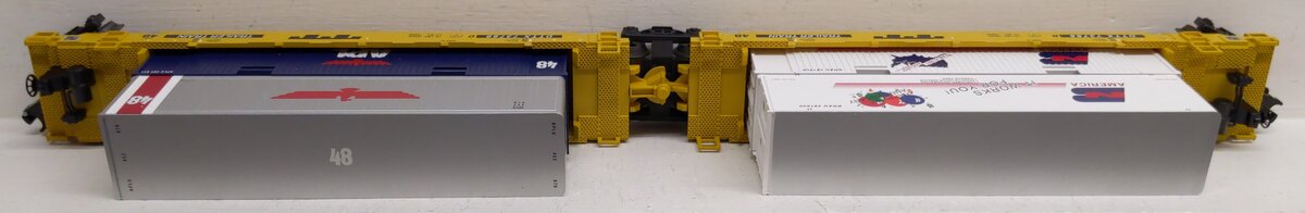 Lionel 6-36940 O Gauge Overland Freight Maxi-Stack Flatcar Set LN/Box