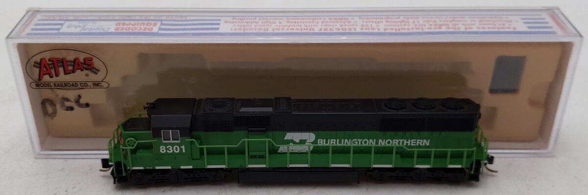 Atlas 49102 N Scale Burlington Northern Powered Diesel Locomotive #8301 EX/Box
