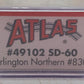 Atlas 49102 N Scale Burlington Northern Powered Diesel Locomotive #8301 EX/Box