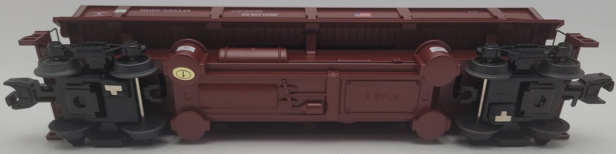Atlas 3009962-4 O Burlington Northern Santa Fe Brown 3-Rail Operating Dump Car EX/Box