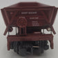 Atlas 3009962-4 O Burlington Northern Santa Fe Brown 3-Rail Operating Dump Car EX/Box