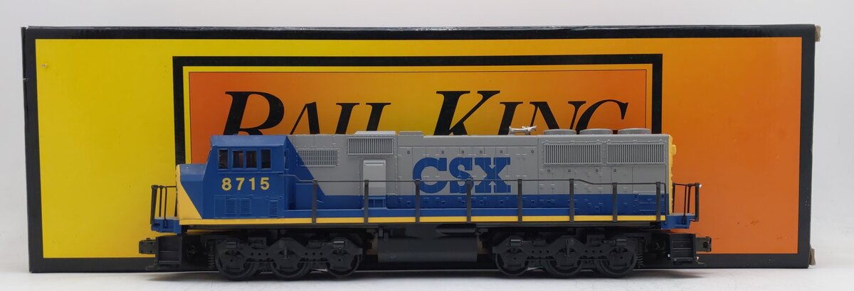 MTH 30-2116-1 O Gauge CSX SD60M Diesel Engine w/PS1 #8715 EX/Box