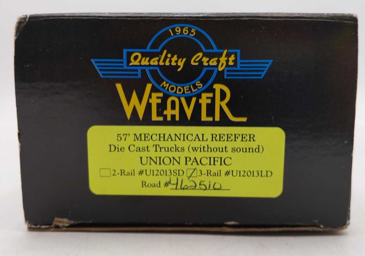 Weaver U12013 Union Pacific Fruit Express 57' Mechanical Reefer #462510 (3-Rail) EX/Box
