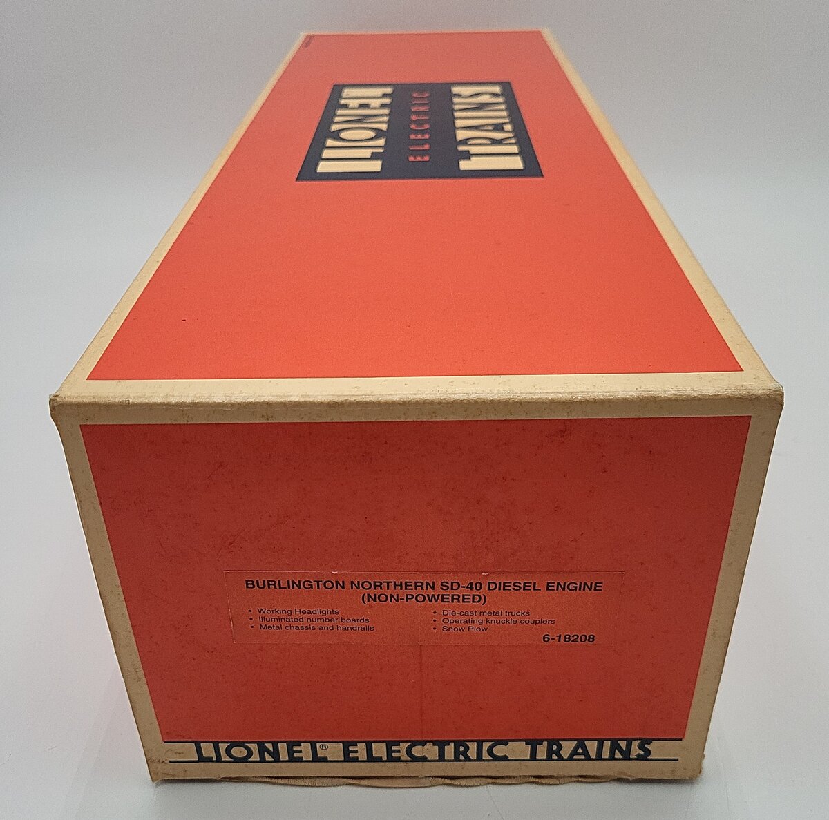 Lionel 6-18208 O Gauge Burlington Northern SD-40 Dummy Diesel Locomotive #8586 EX/Box