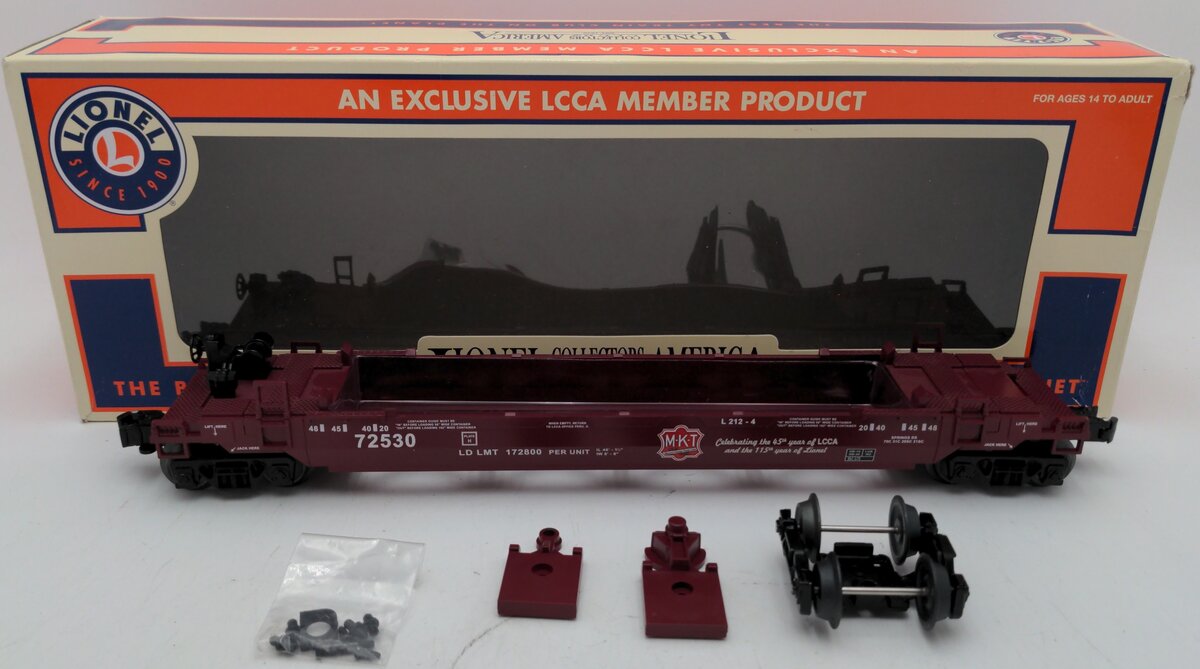 Lionel 6-58272 O Gauge MKT Maxi Stack LCCA Freight Car #72530 EX/Box