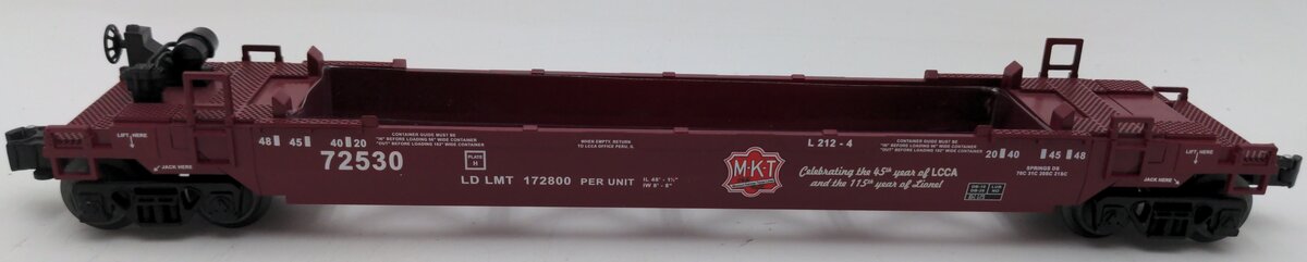 Lionel 6-58272 O Gauge MKT Maxi Stack LCCA Freight Car #72530 EX/Box