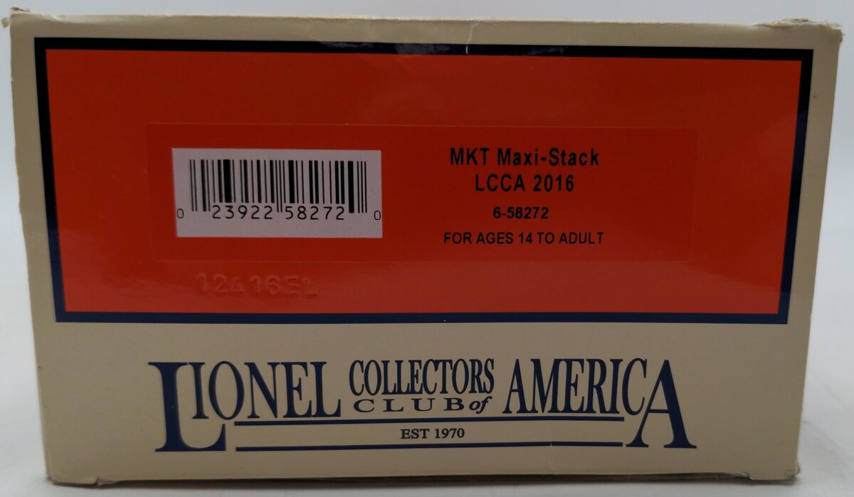 Lionel 6-58272 O Gauge MKT Maxi Stack LCCA Freight Car #72530 EX/Box