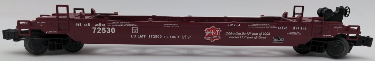 Lionel 6-58272 O Gauge MKT Maxi Stack LCCA Freight Car #72530 EX/Box