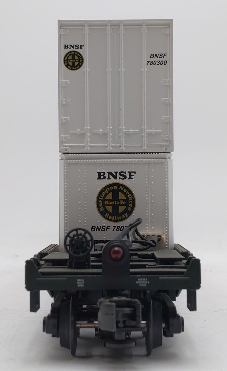 MTH 20-95009 O BNSF Husky Stack Container Car w/ETD EX/Box