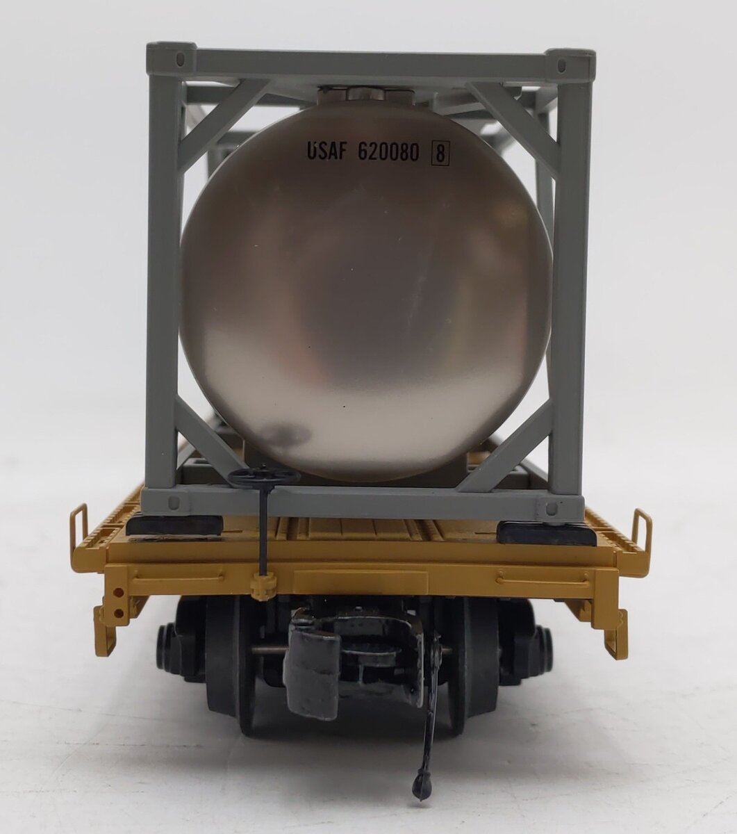 MTH 20-95336 O TXX 60' Flat Car with 3 Containers EX/Box