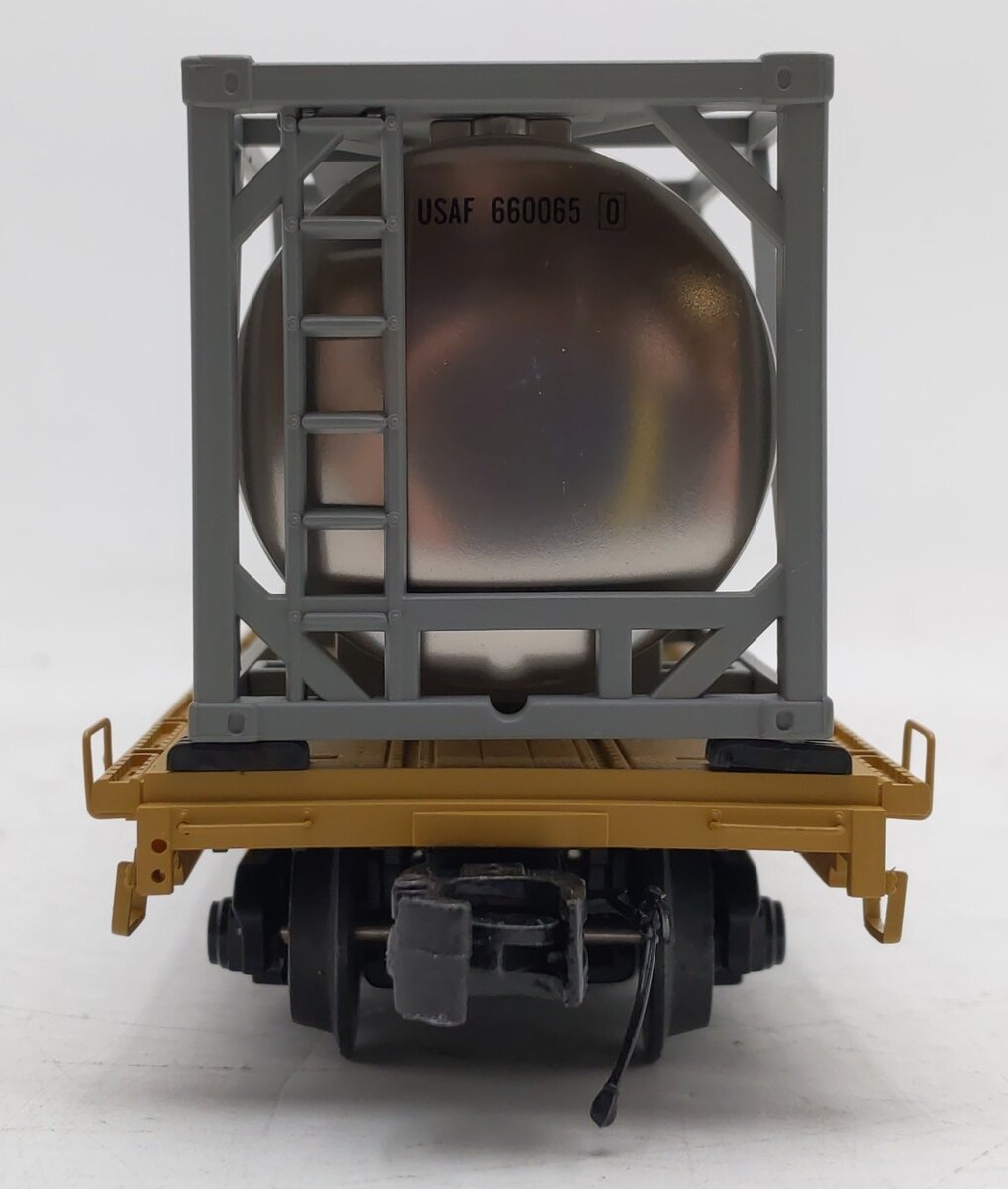 MTH 20-95336 O TXX 60' Flat Car with 3 Containers EX/Box