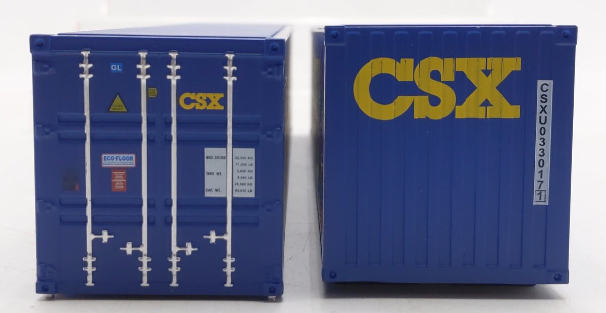 Menards 279-4662 O Gauge CSX Containers #0330171 EX/Box