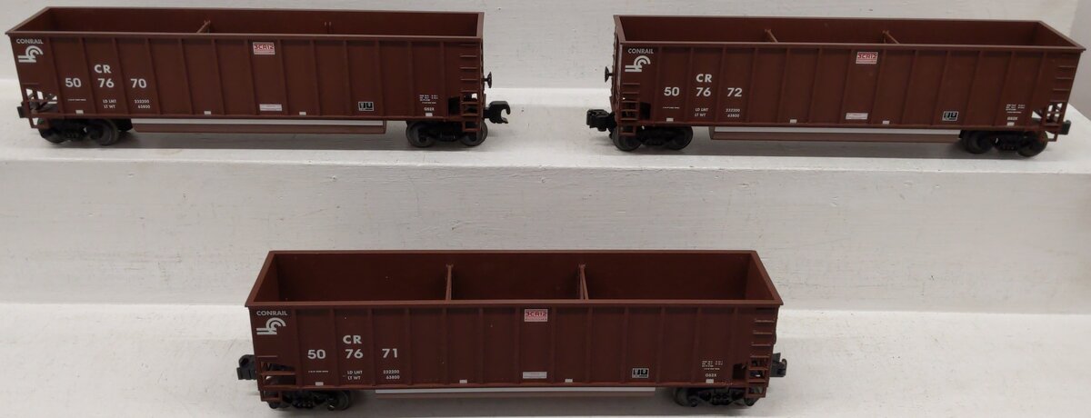 Lionel 6-17429 O Gauge Conrail Bathtub Gondolas (Set of 3) EX/Box