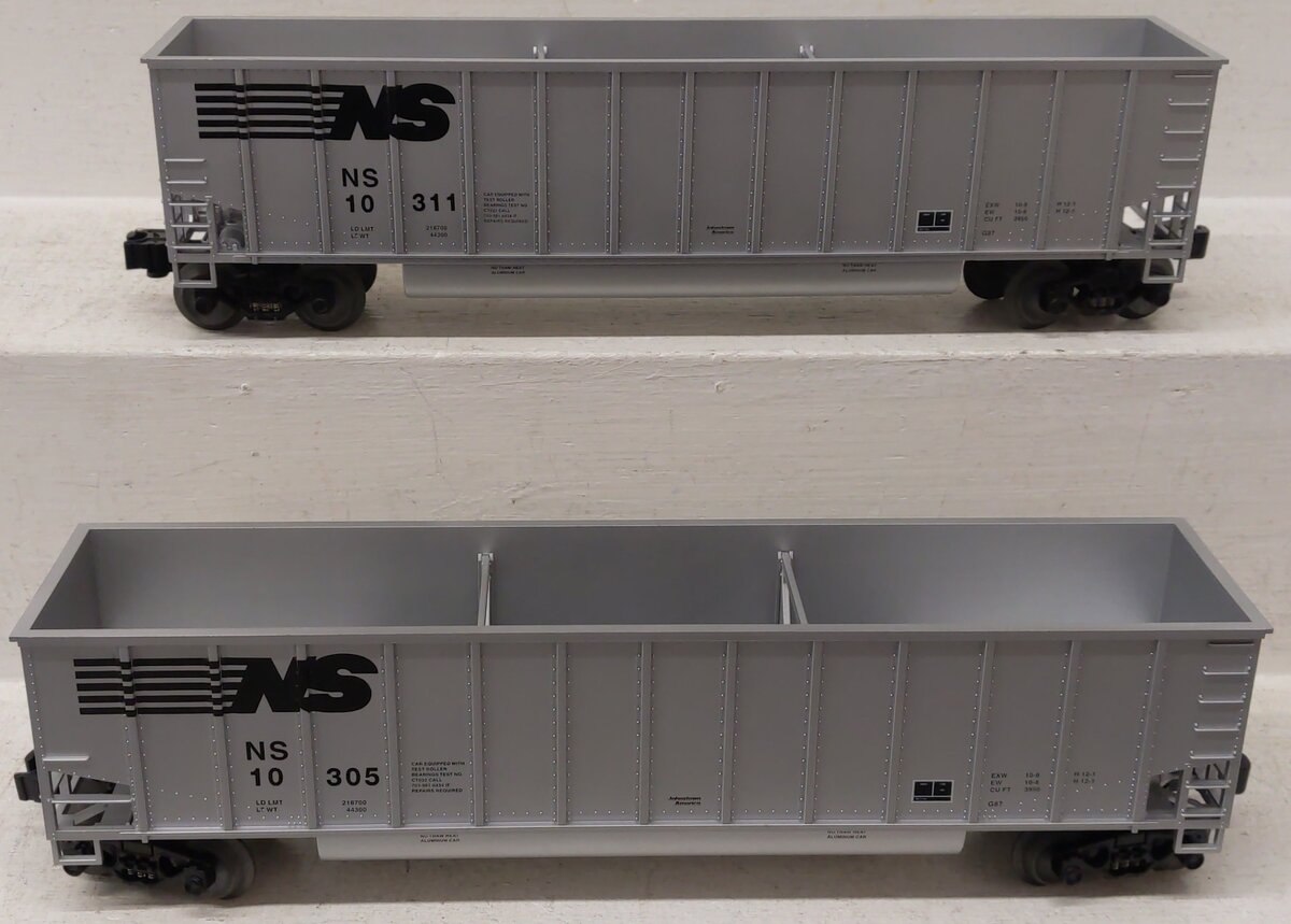 Lionel 6-27868 Norfolk Southern Bathtub Gondolas (Set of 2) EX/Box