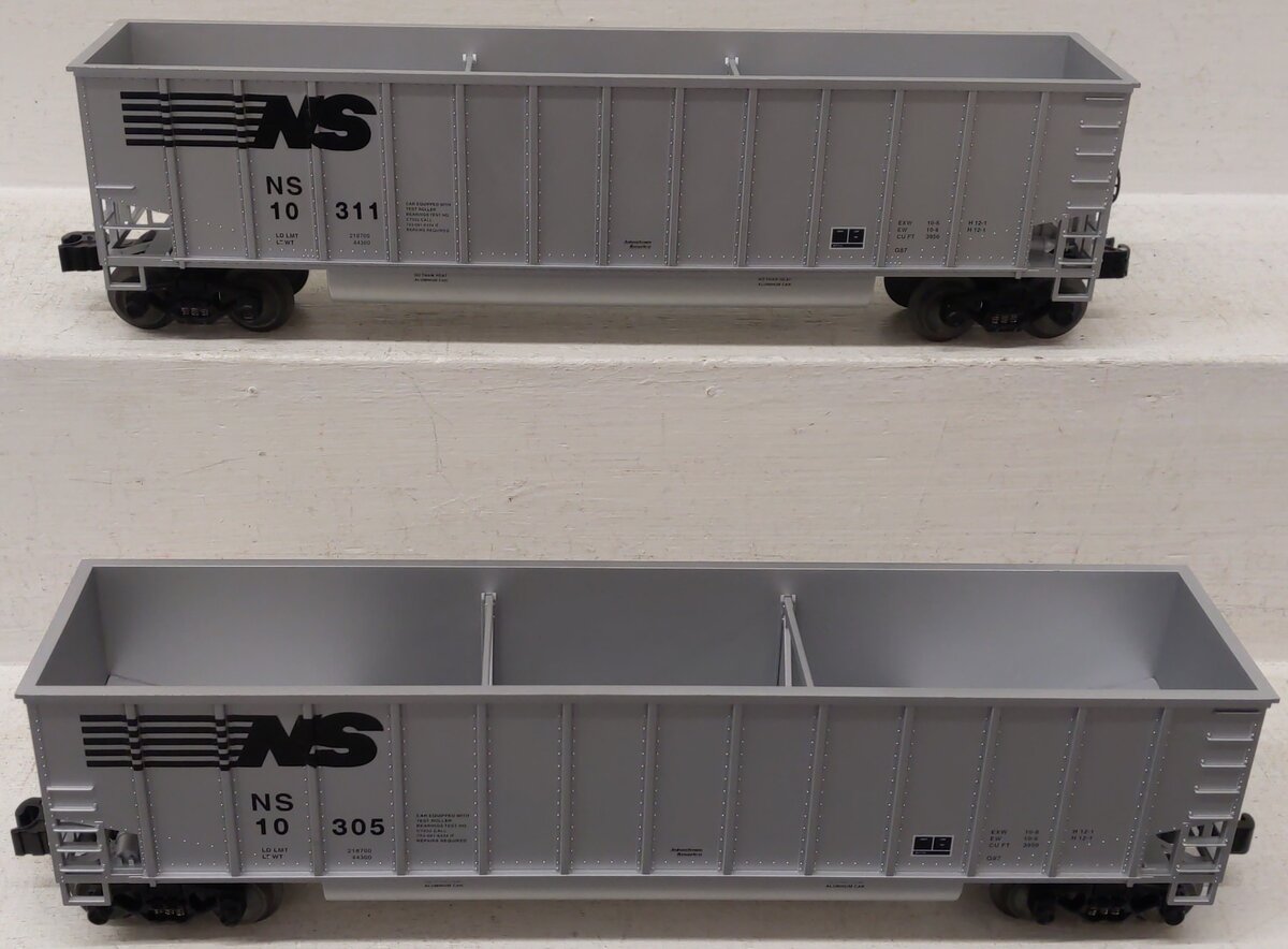 Lionel 6-27868 Norfolk Southern Bathtub Gondolas (Set of 2) EX/Box