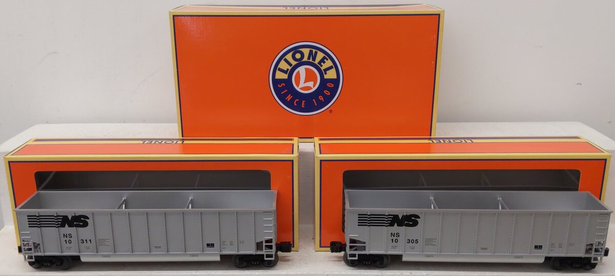 Lionel 6-27868 Norfolk Southern Bathtub Gondolas (Set of 2) EX/Box