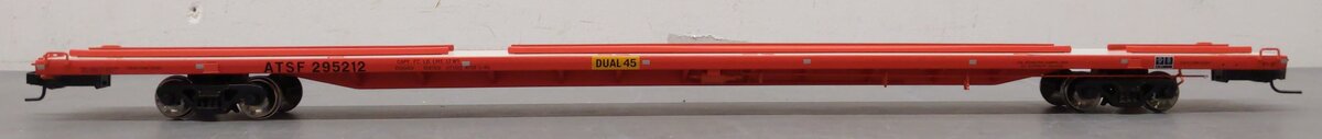 Atlas 7979-3 O Santa Fe 89' 4" Flat Car # 295212 (2-Rail) EX/Box
