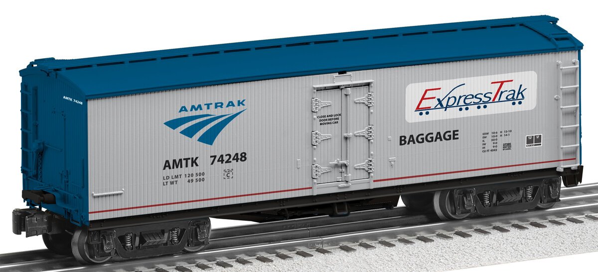 Lionel 6-27395 O Gauge Amtrak Express Trak Baggage Boxcar #74248 NIB