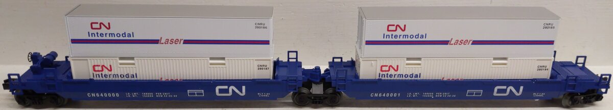 Lionel 6-16912 O Gauge Canadian National Maxi-Stack Intermodal Cars EX/Box