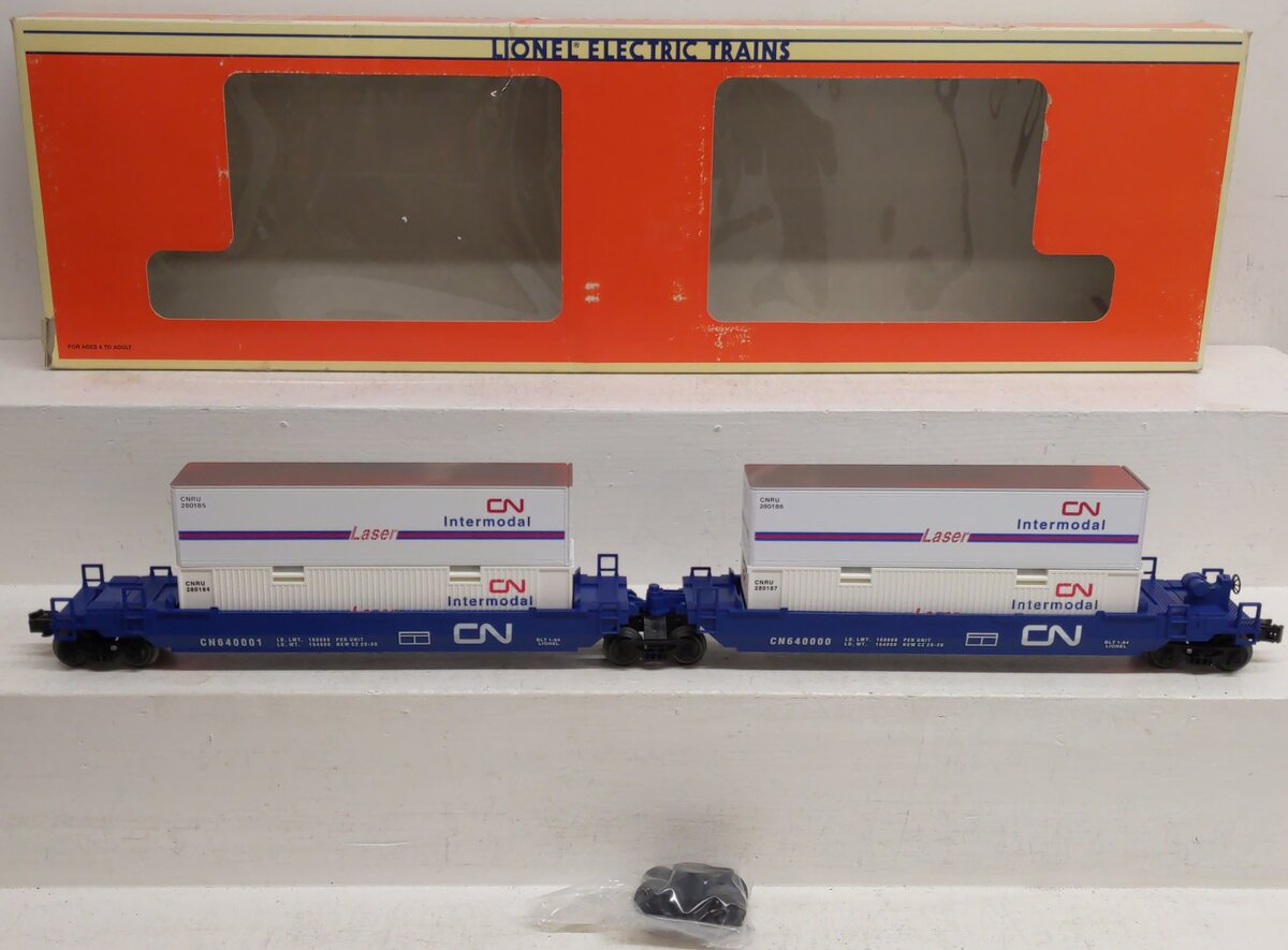 Lionel 6-16912 O Gauge Canadian National Maxi-Stack Intermodal Cars EX/Box