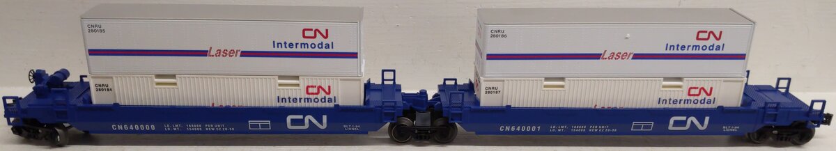 Lionel 6-16912 O Gauge Canadian National Maxi-Stack Intermodal Cars EX/Box