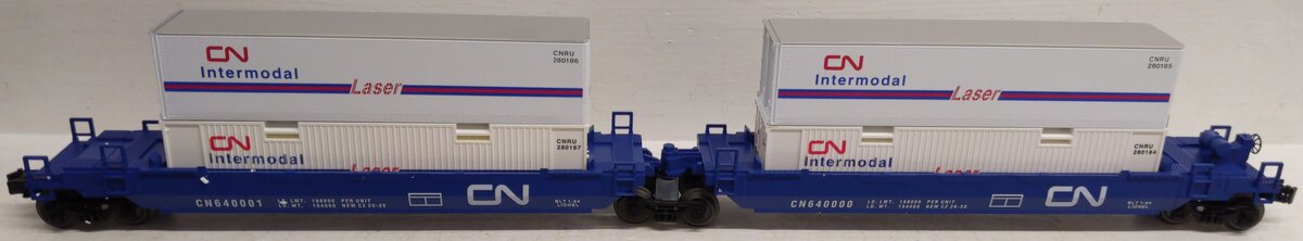 Lionel 6-16912 O Gauge Canadian National Maxi-Stack Intermodal Cars EX/Box