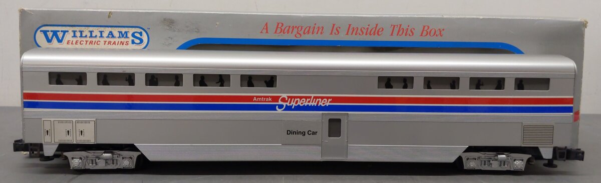 Williams O Gauge Amtrak Superliner Aluminum Dining Car EX/Box