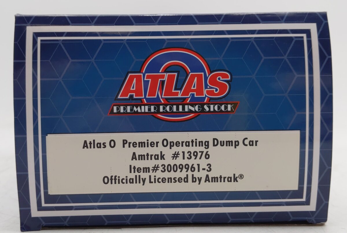 Atlas 3009961-3 O Gauge Amtrak Premier Operating Dump Car w/Load #13976 EX/Box
